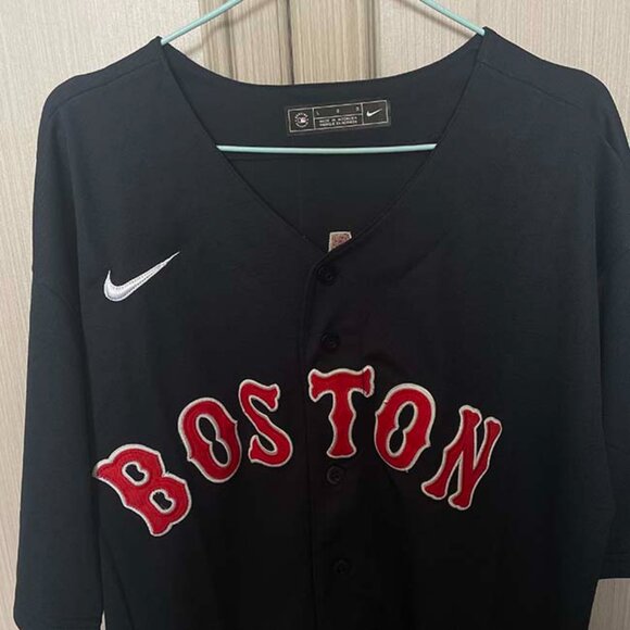 Nike Boston Red Sox Hernandez Blue Baseball Jersey #5 - Picture 2 of 5